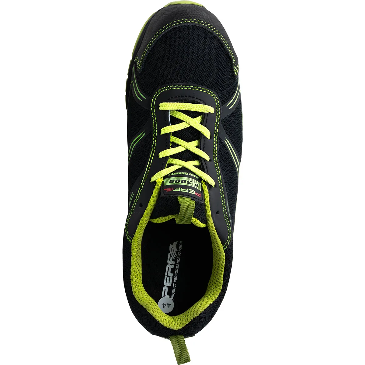 Perf Gravity Zero Black/Green S1P Safety Trainers 12