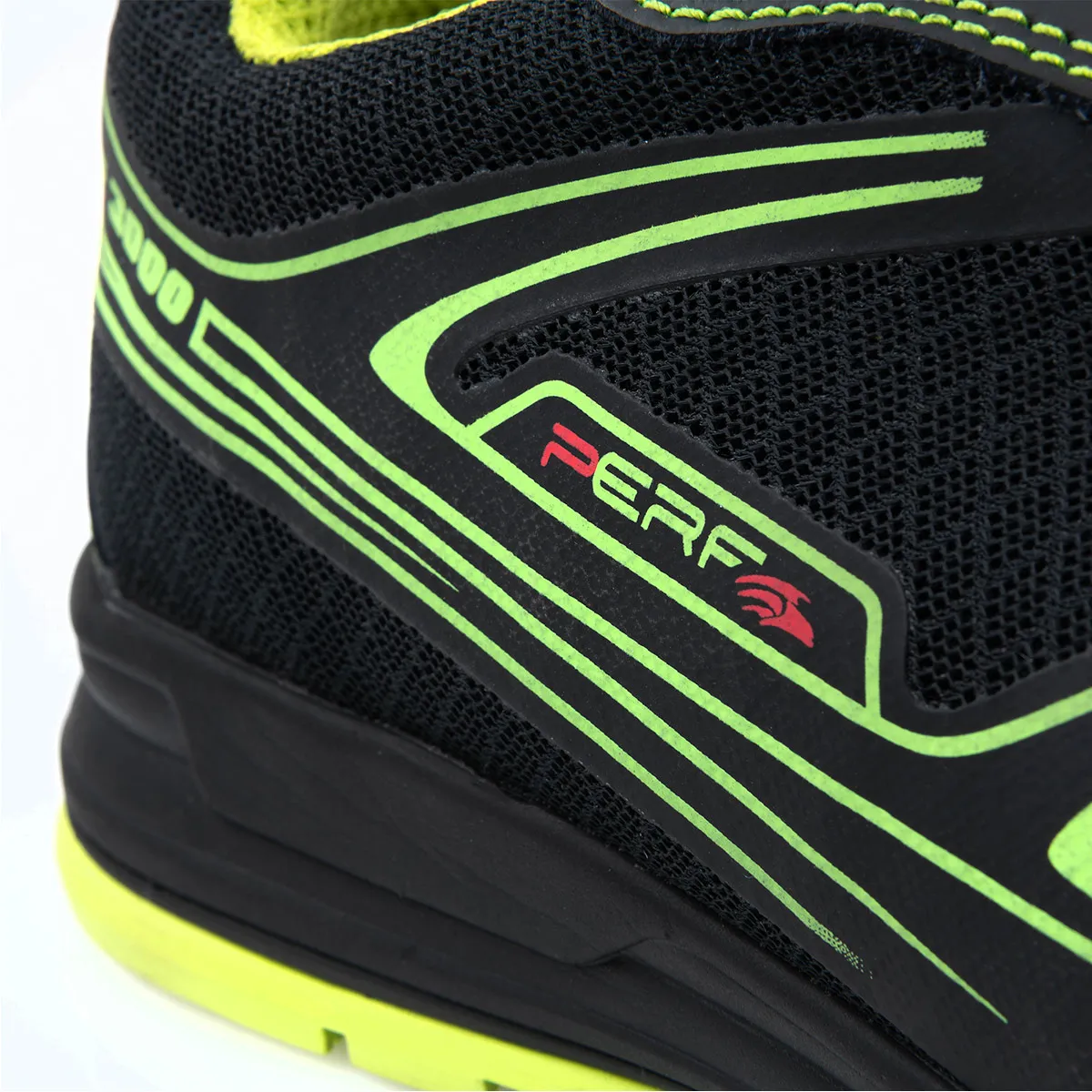 Perf Gravity Zero Black/Green S1P Safety Trainers 12