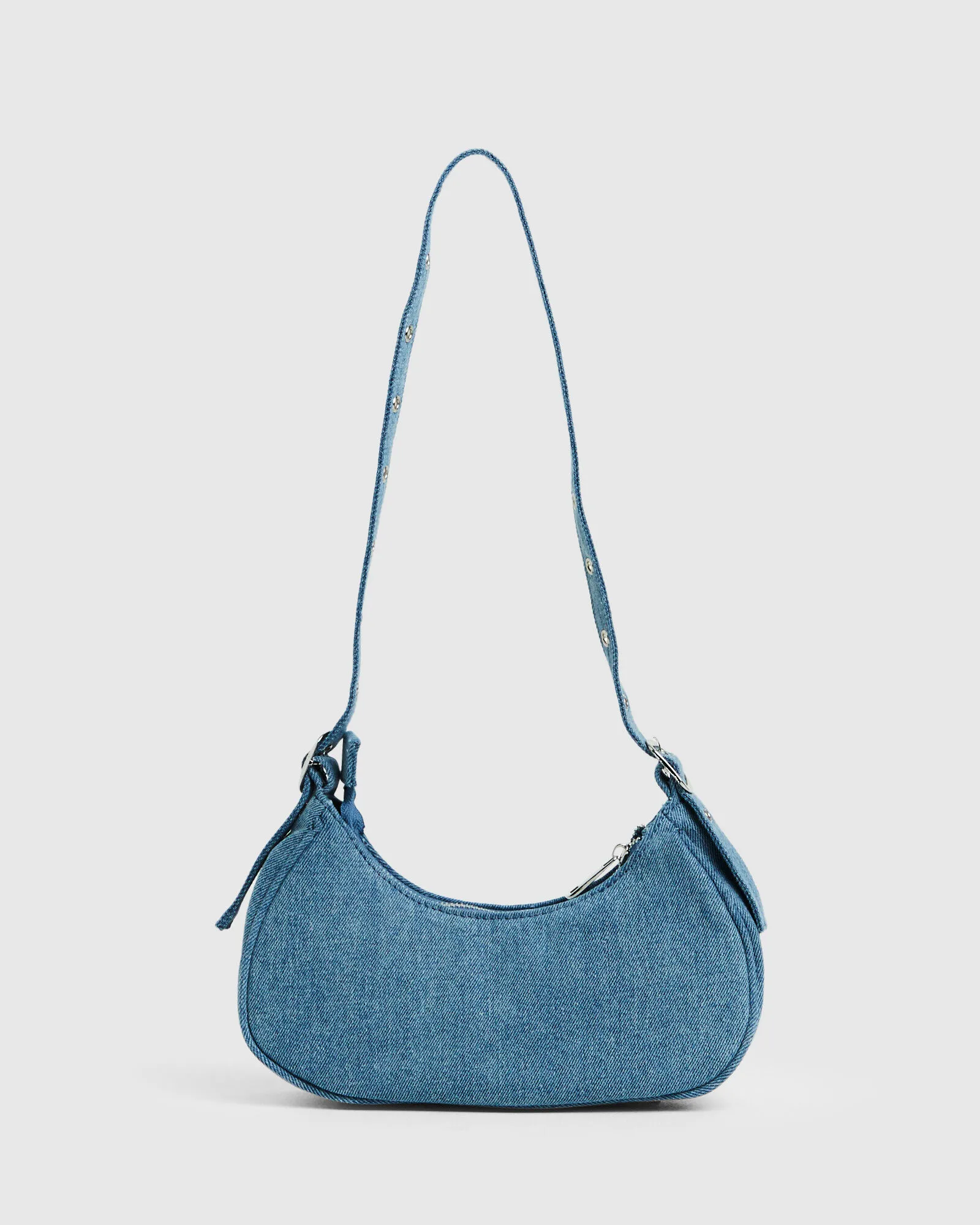 Peta + Jain Moto Shoulder Bag in Denim Blue