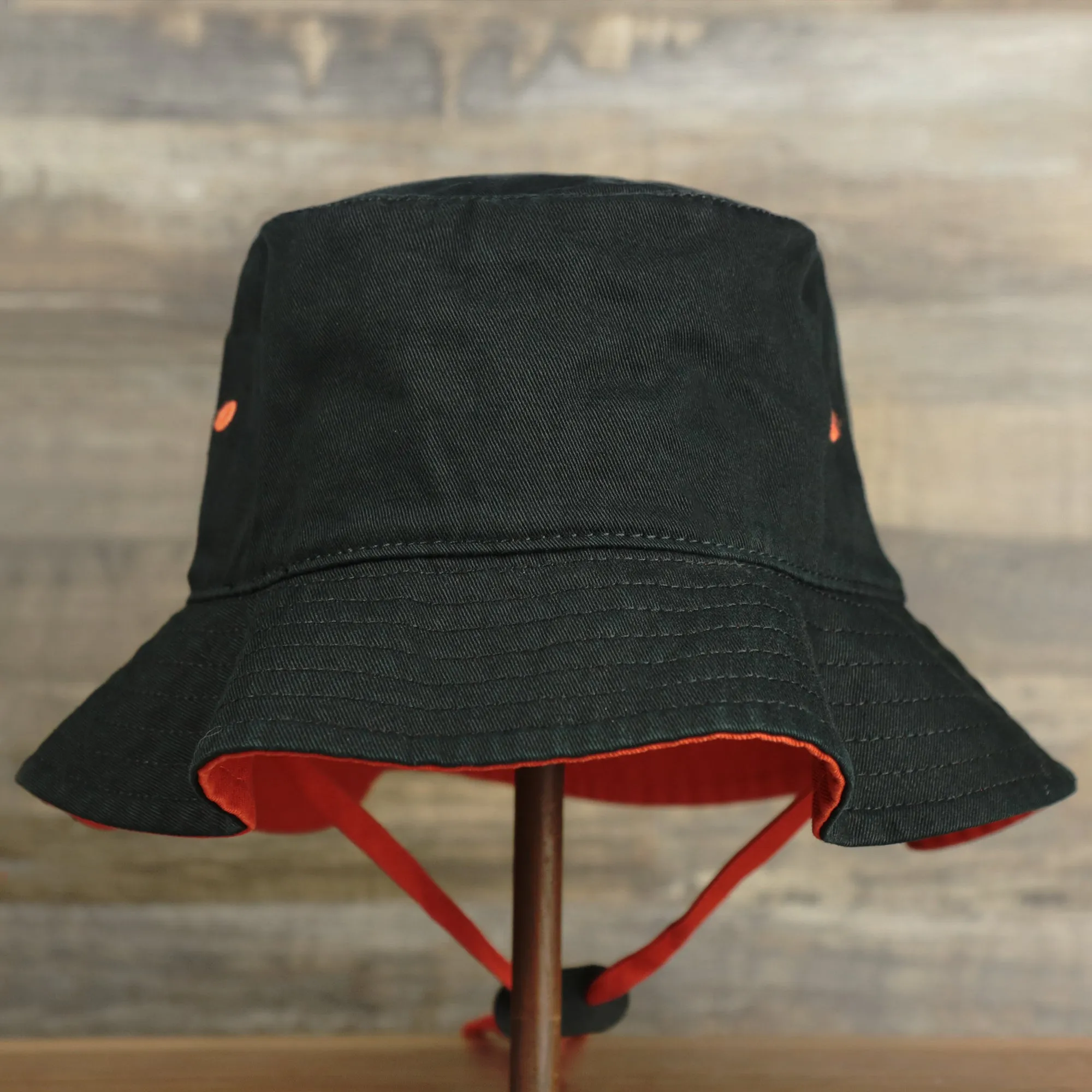 Philadelphia Flyers Logo Orange Undervisor Bucket Hat | Black Bucket Hat