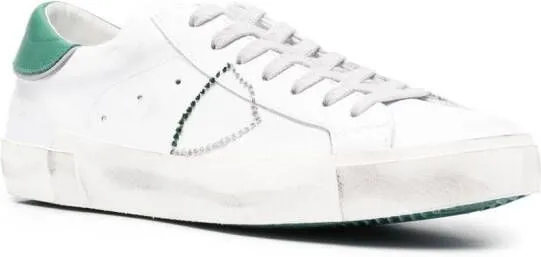 Philippe Model Paris distressed-effect low-top sneakers White