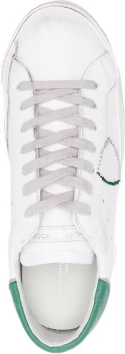 Philippe Model Paris distressed-effect low-top sneakers White