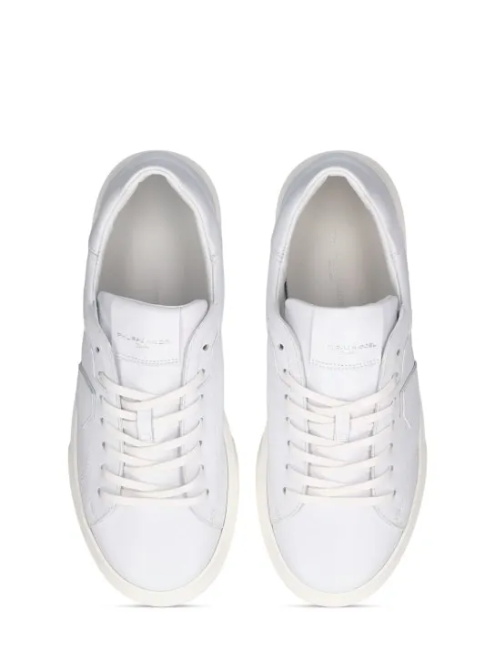 PHILIPPE MODEL   Temple Veau lace-up leather sneakers 