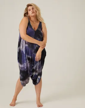 Plus Size Comfy Tie Dye Romper