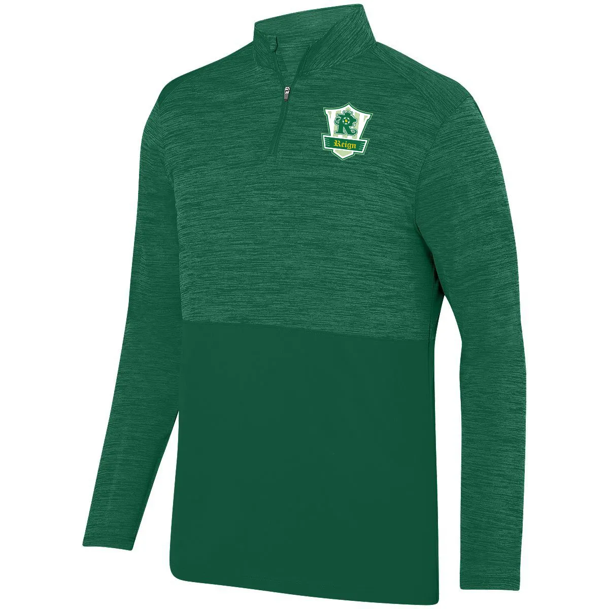 Plymouth Reign Shadow Tonal Heather 1/4 Zip Pullover (Green)