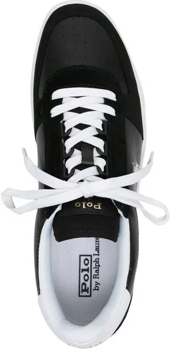 Polo Ralph Lauren two-tone lace-up sneakers Black