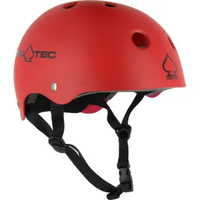 Pro Tec Classic Matte Bright Red Skate Helmet