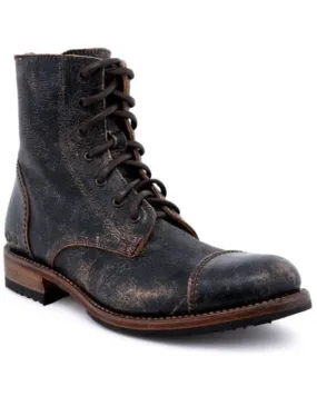 Product Name:  Bed Stu Men's Lux Protege Black Lace-Up Casual Boot - Round Toe