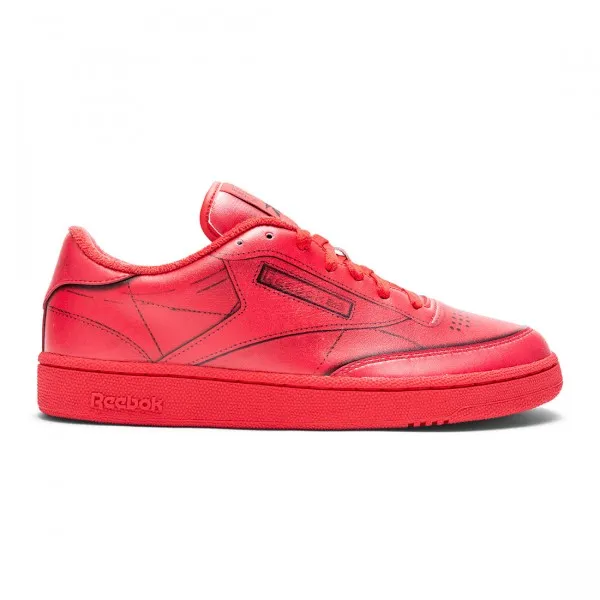 Reebok x Maison Margiela Men Project 0 Club C Trompe L'Oeil (red / vector red / white / black)