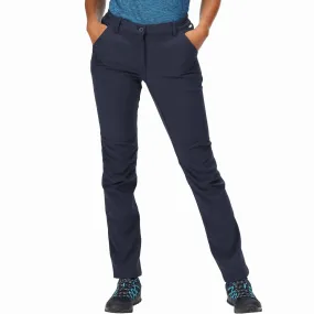 Regatta Womens Fenton Softshell Water Resistant Trousers - Navy