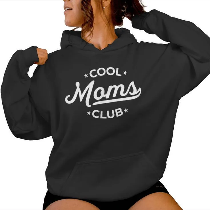 Retro Cool Moms Club Family Mom Pocket Women Hoodie