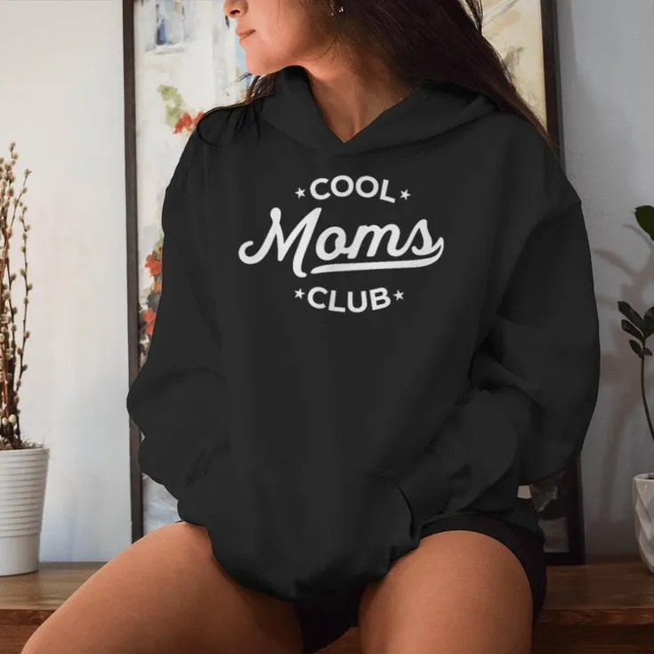 Retro Cool Moms Club Family Mom Pocket Women Hoodie