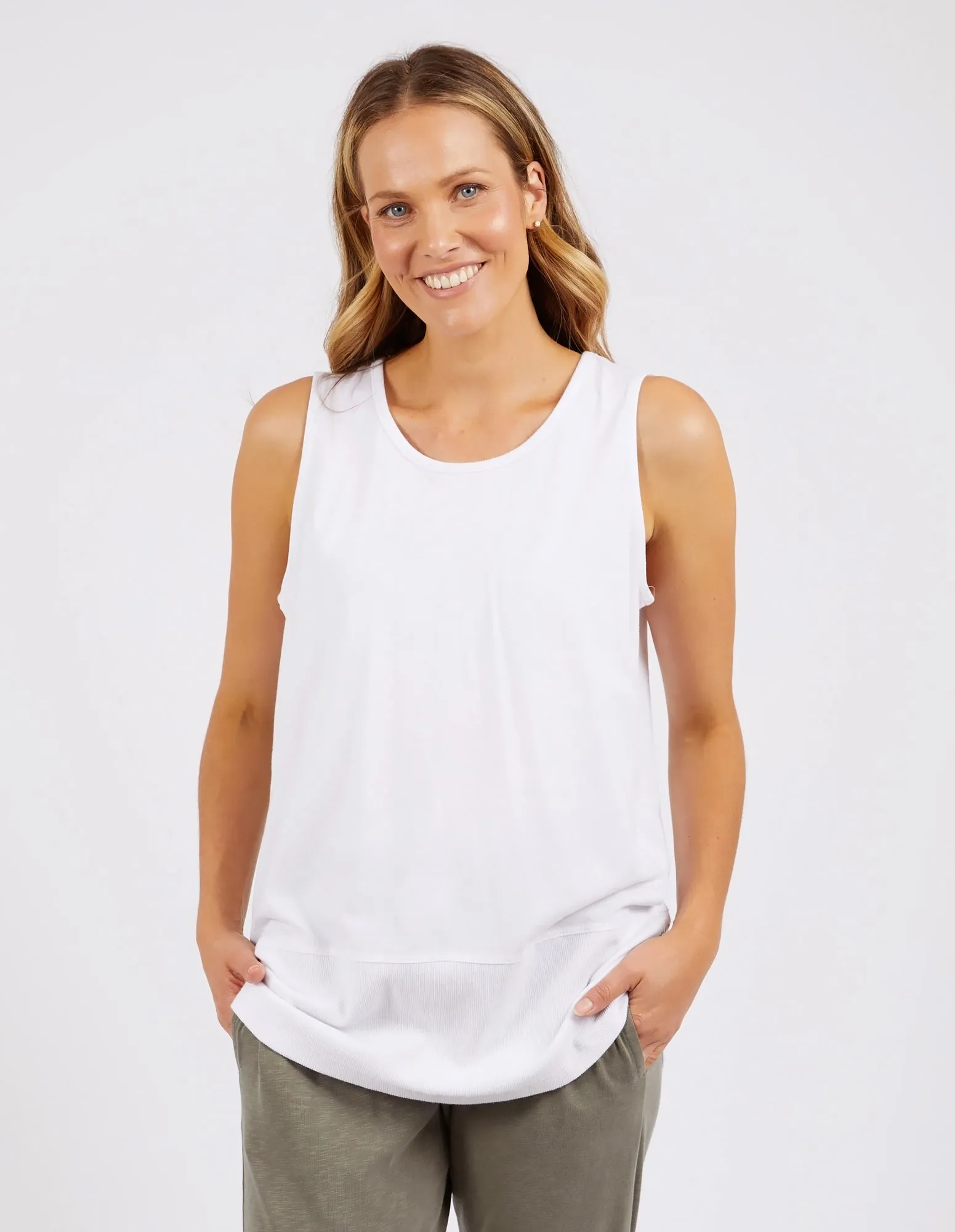 Rib Tank White