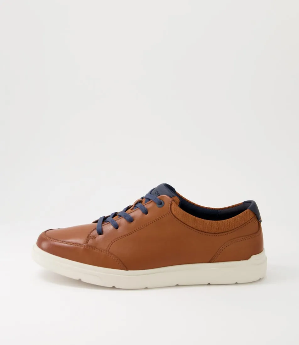 ROCKPORT Tm Court Blucher Tan Leather Sneakers