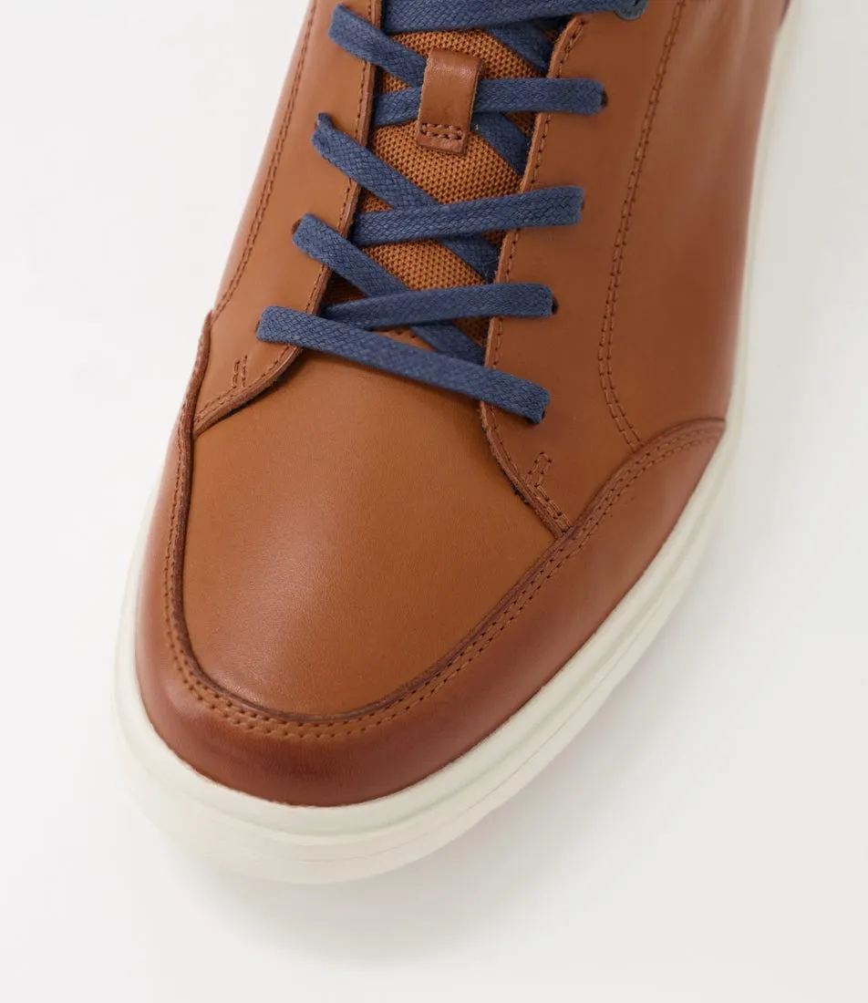 ROCKPORT Tm Court Blucher Tan Leather Sneakers