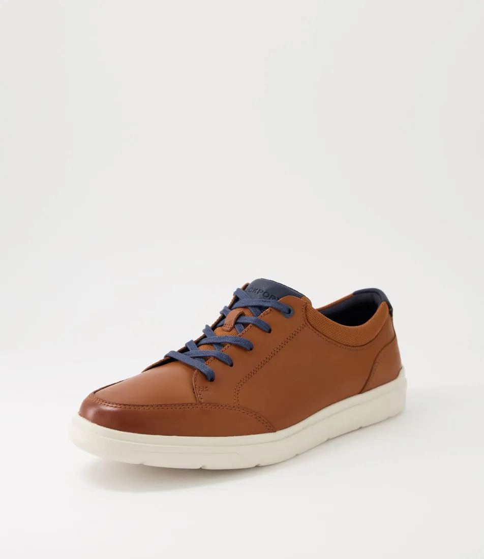 ROCKPORT Tm Court Blucher Tan Leather Sneakers