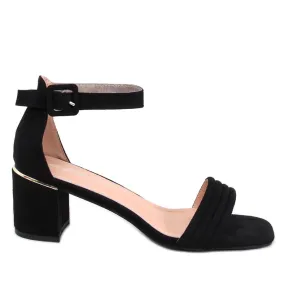 Rondeu Black women's high-heeled sandals