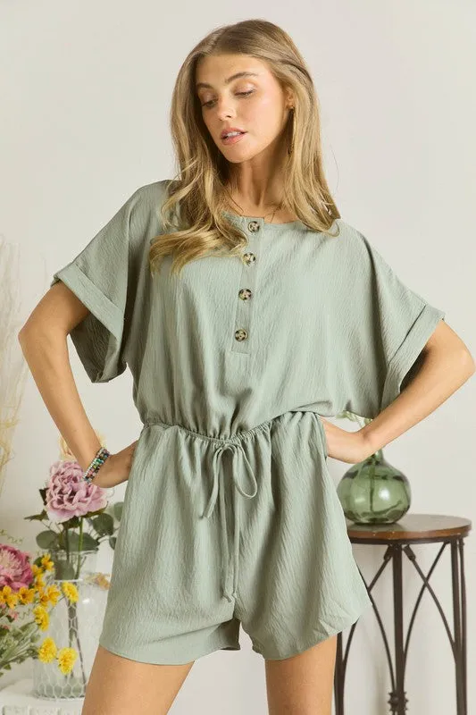 Sage Short Romper