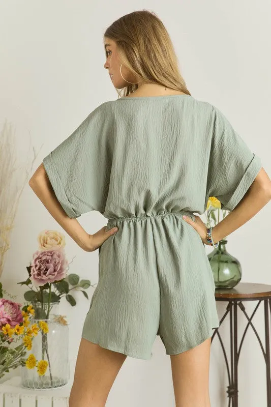 Sage Short Romper