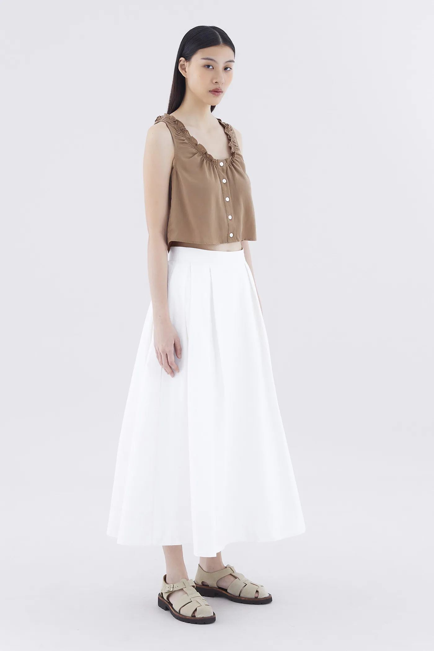 Savana Box-Pleat Skirt