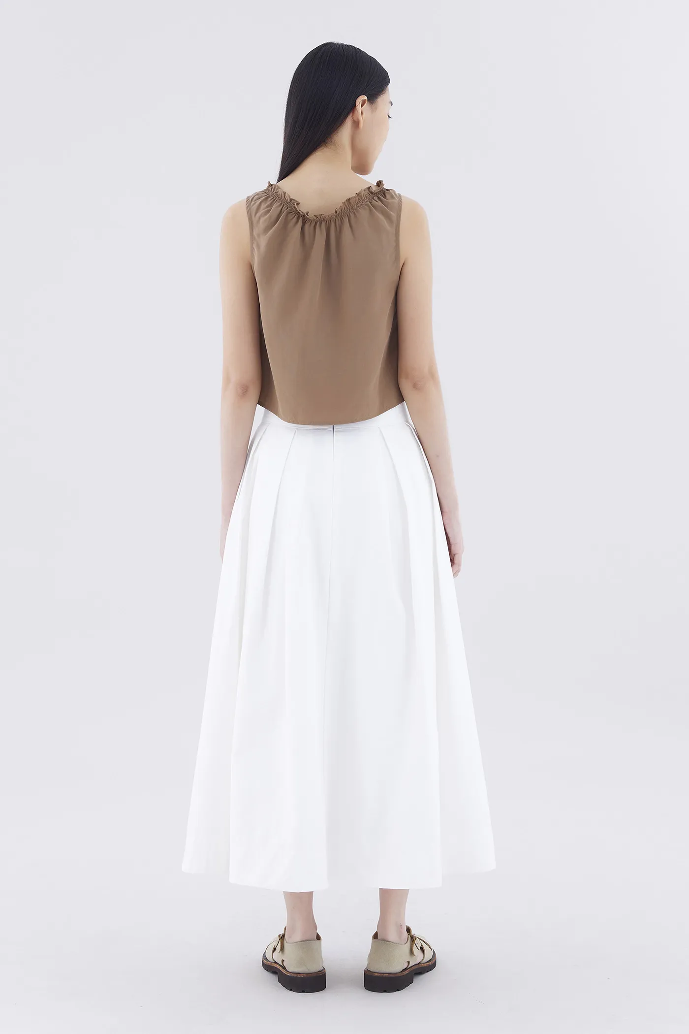 Savana Box-Pleat Skirt