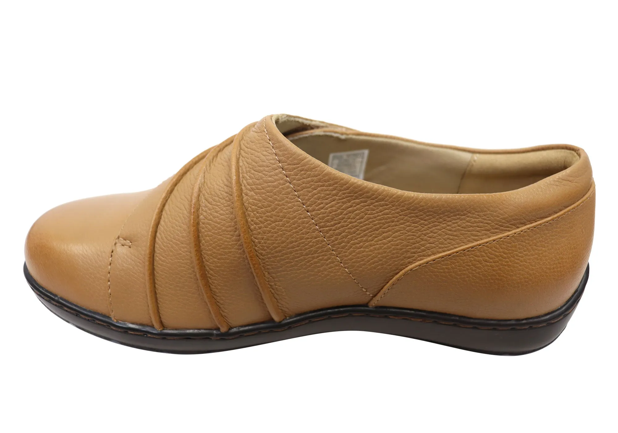 Scholl Orthaheel Wordy Loafer Womens Supportive Leather Comfort Shoes