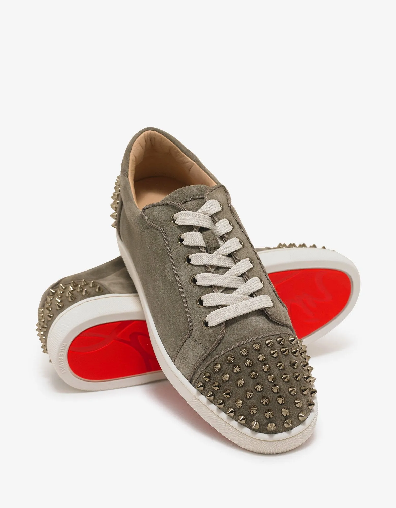 Seavaste 2 Orlato Khaki Suede Leather Trainers -