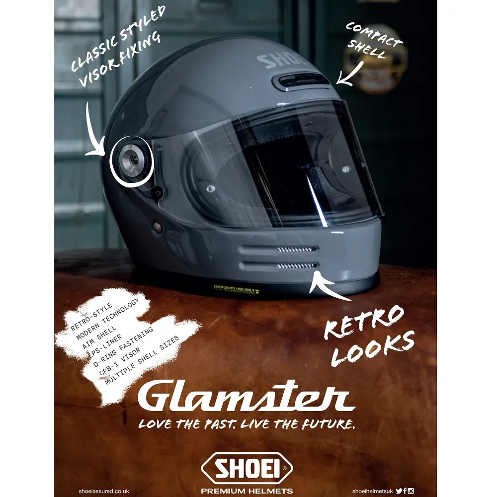 Shoei Glamster 06 Plain Helmet - Matt Black