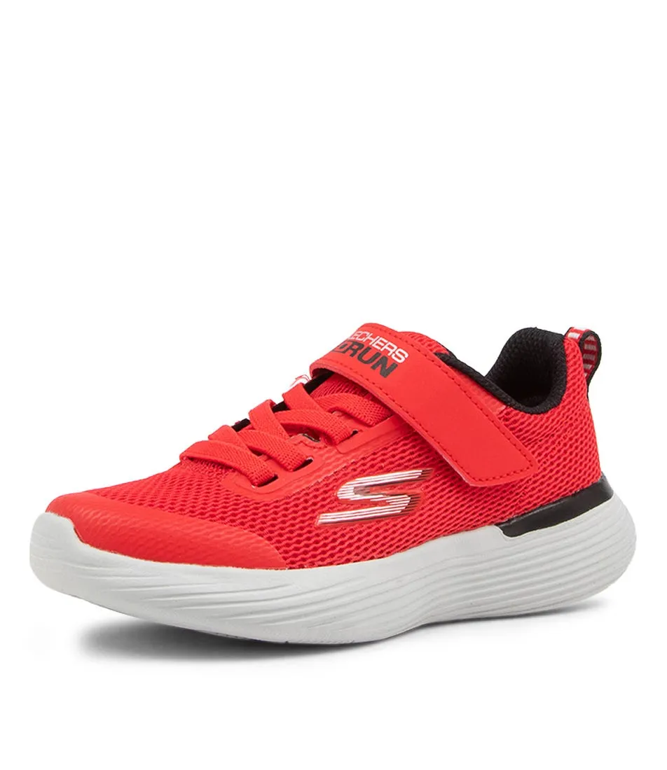 SKECHERS Go Run 400 V2 K Jnr Red Black Sneakers