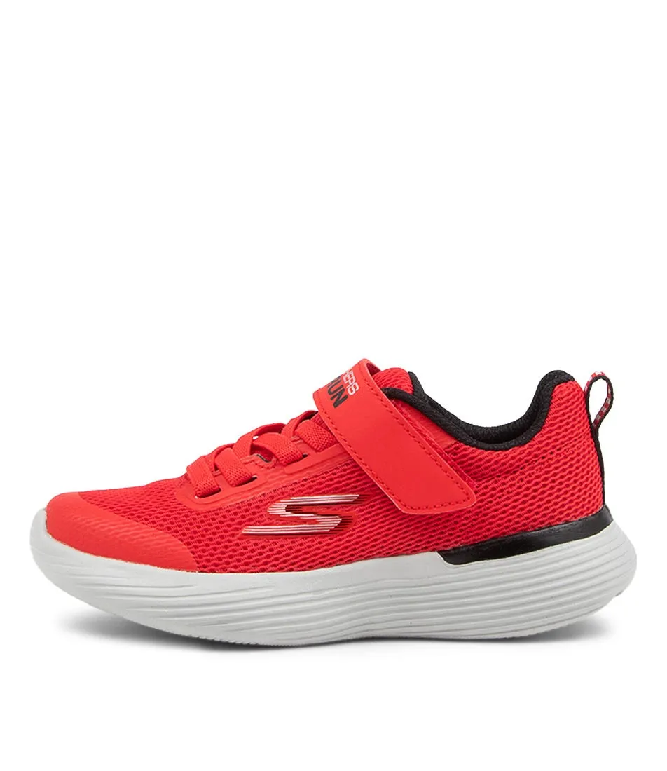 SKECHERS Go Run 400 V2 K Jnr Red Black Sneakers