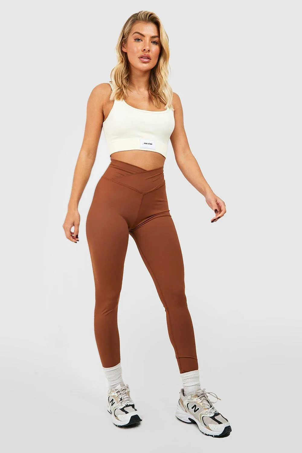 Soft Luxe Wrap Waistband Workout Leggings