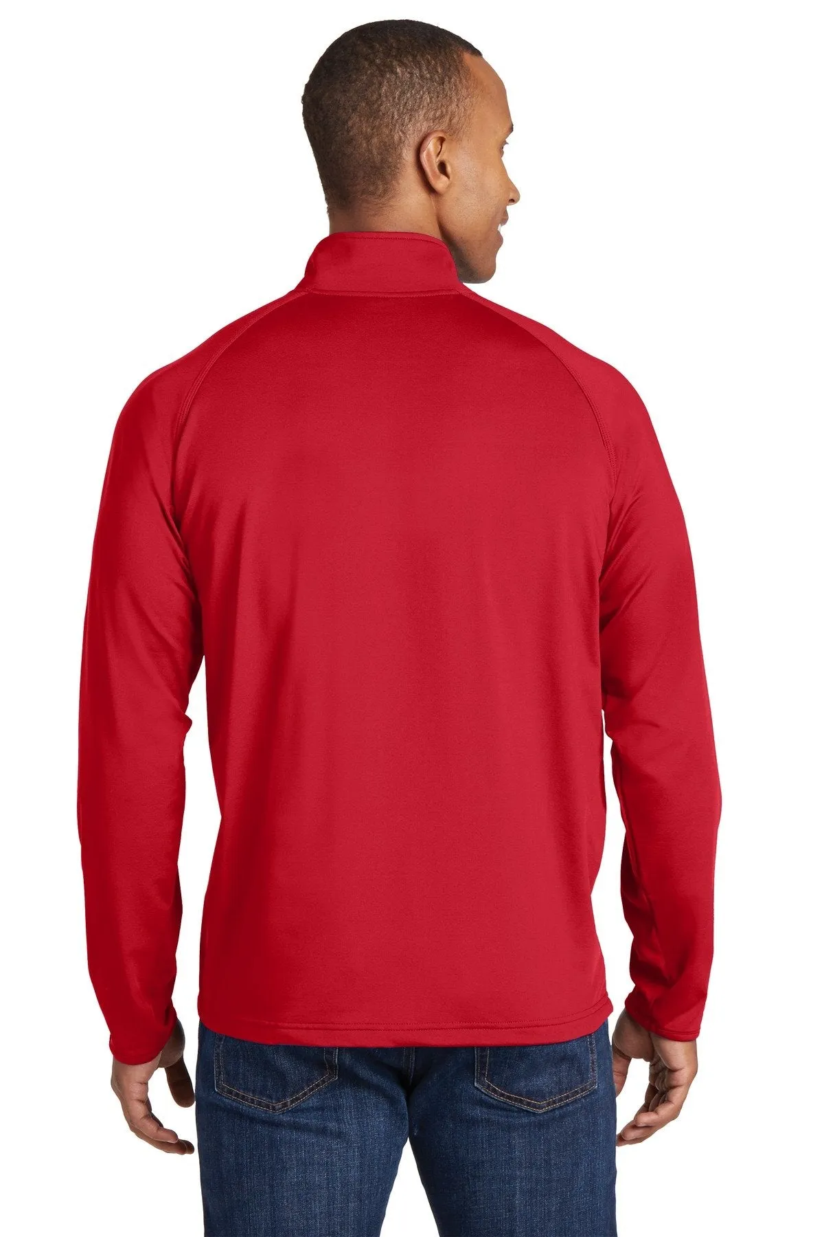 Sport-Tek Sport-Wick Stretch 1/2-Zip Pullover ST850 True Red