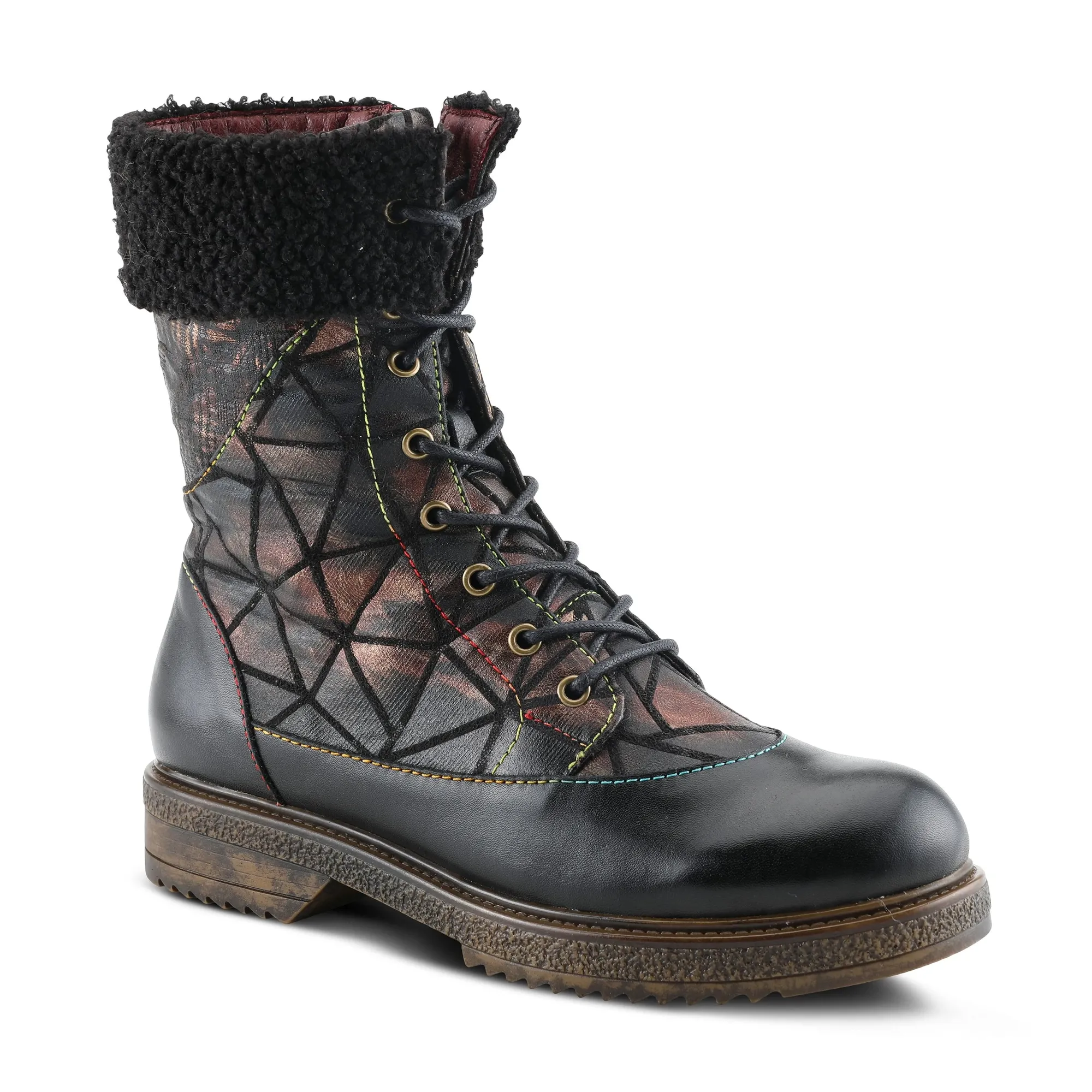 Spring Step Women's L'Artiste Explore Mid-Calf Boot - Black/ Multi