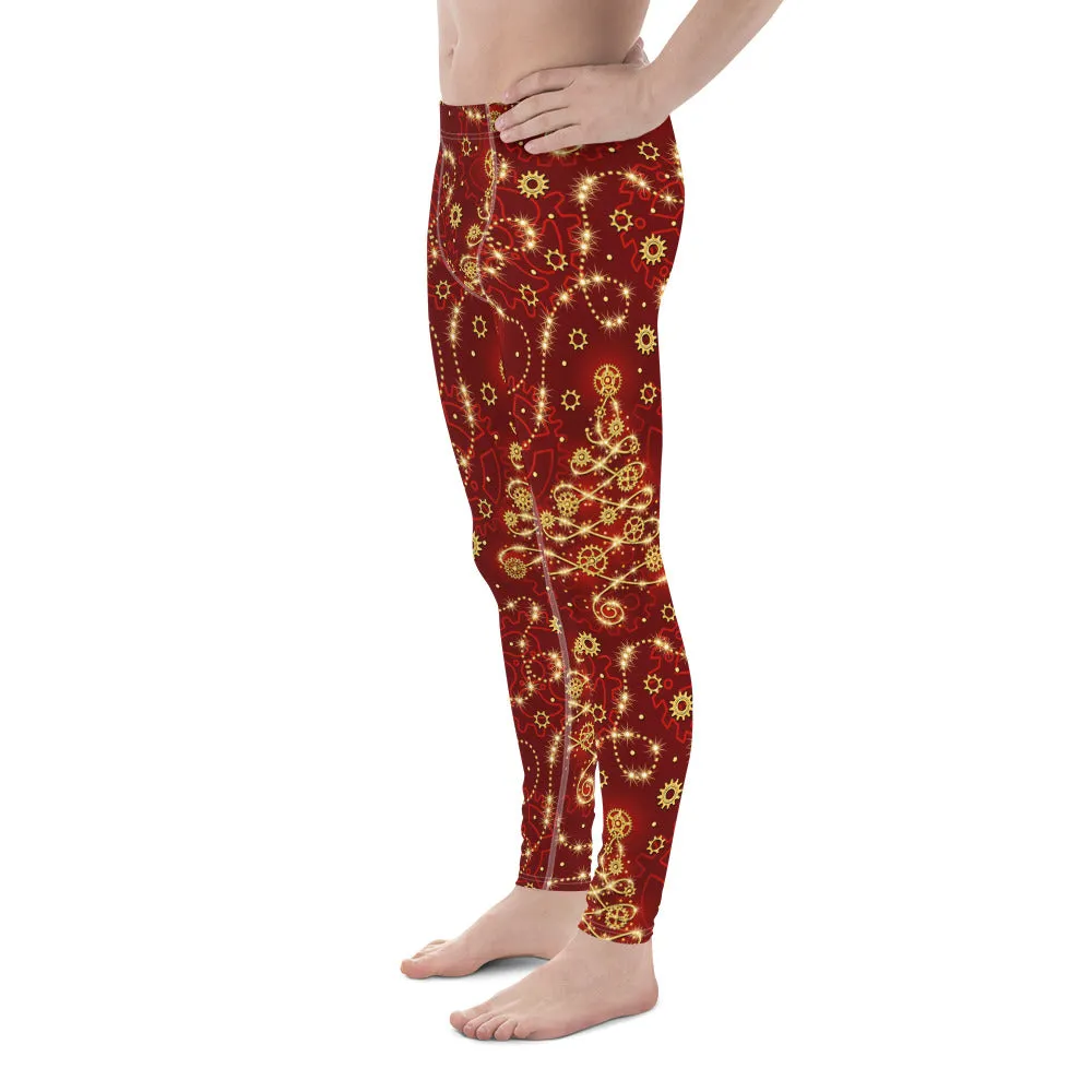 Steampunk Christmas Men's Leggings