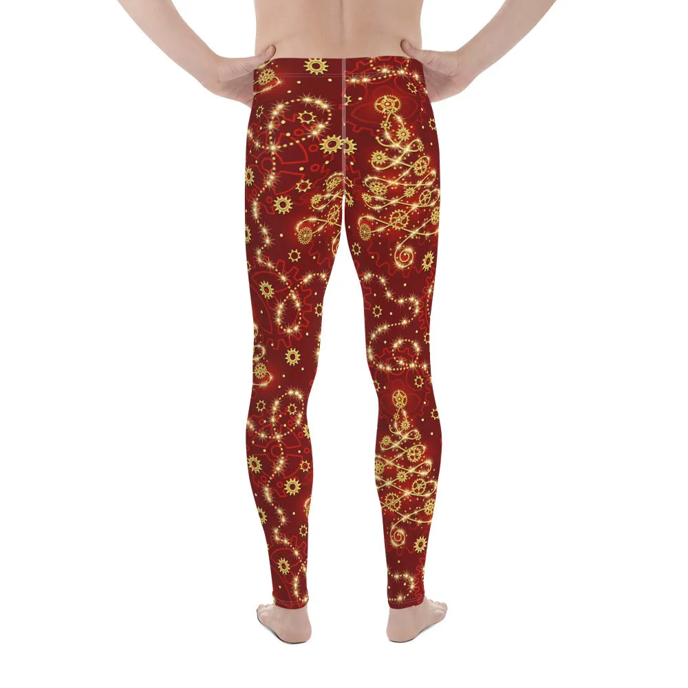 Steampunk Christmas Men's Leggings