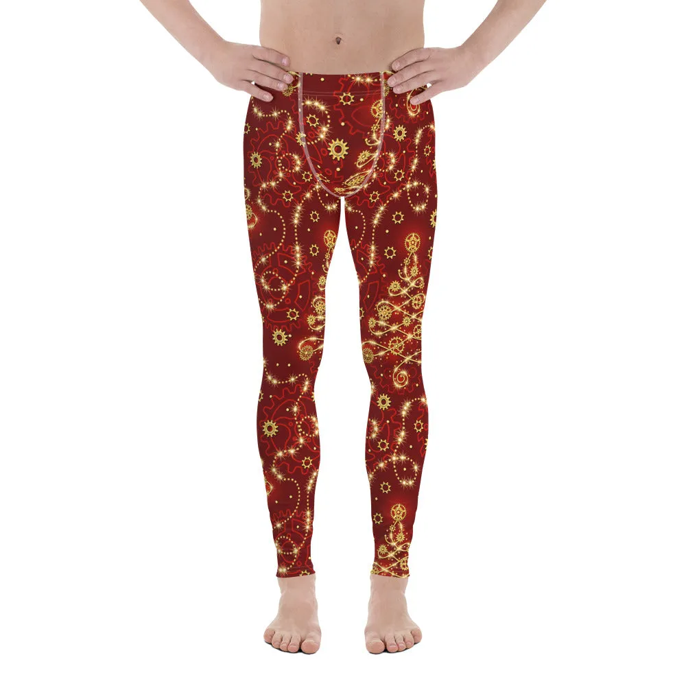 Steampunk Christmas Men's Leggings