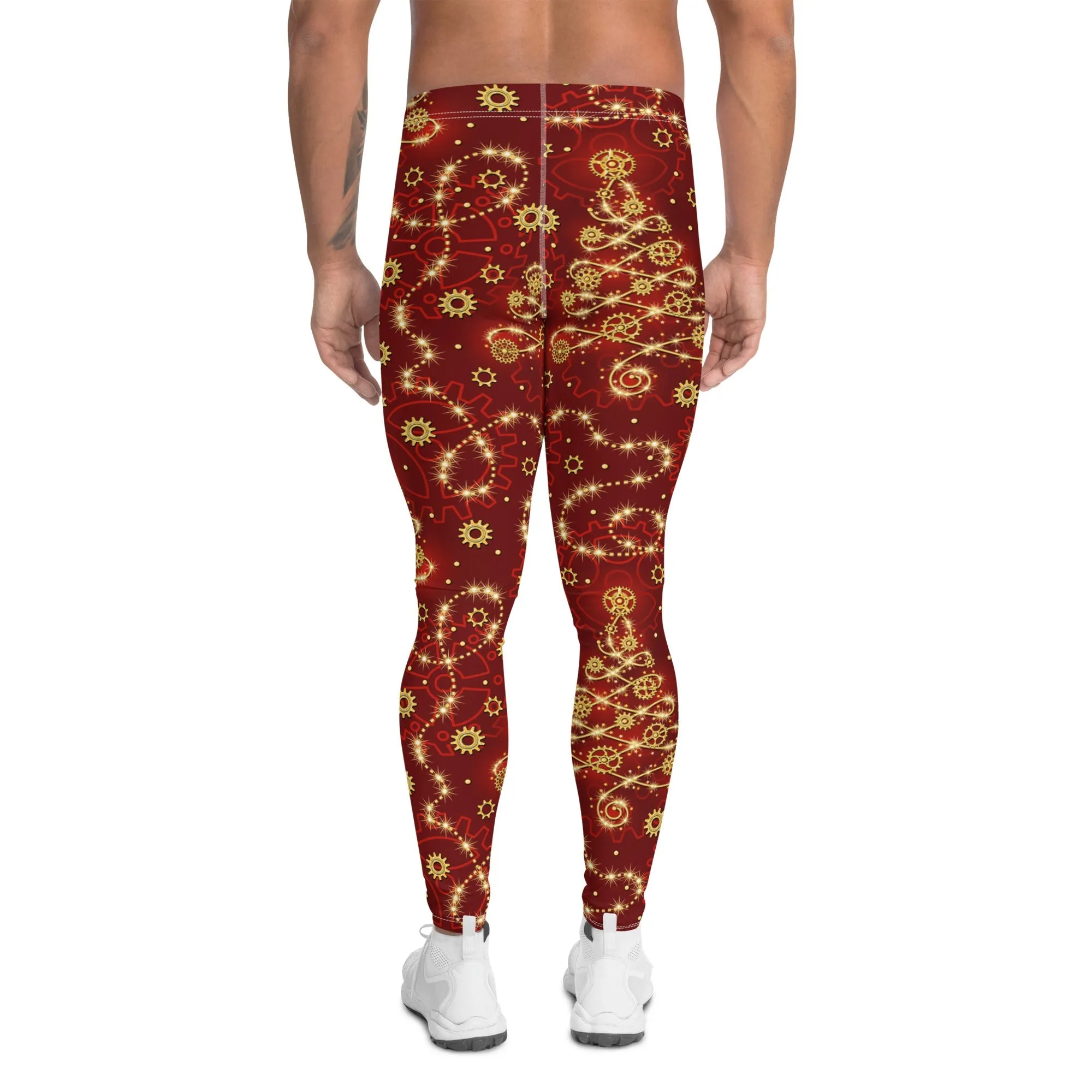 Steampunk Christmas Men's Leggings