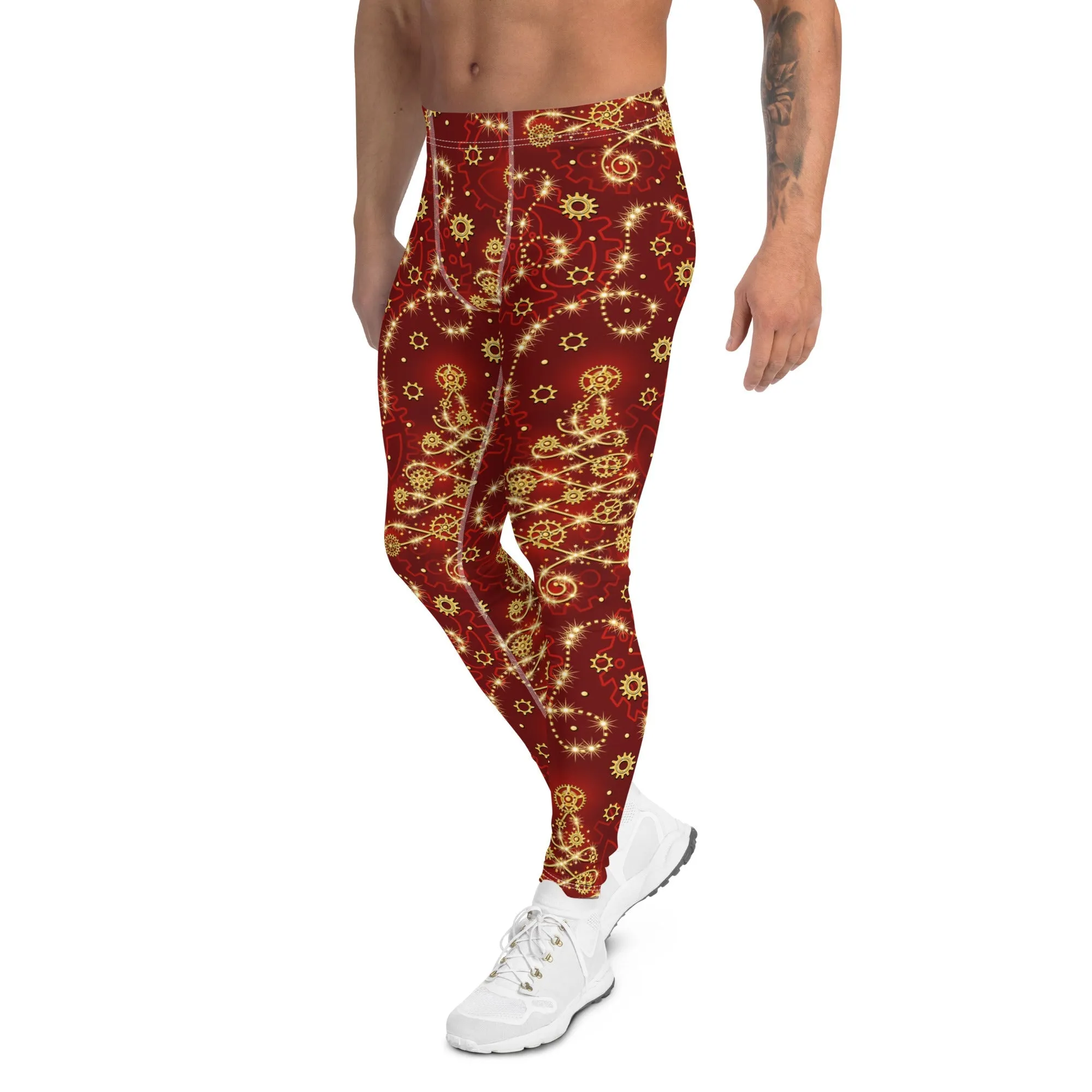 Steampunk Christmas Men's Leggings