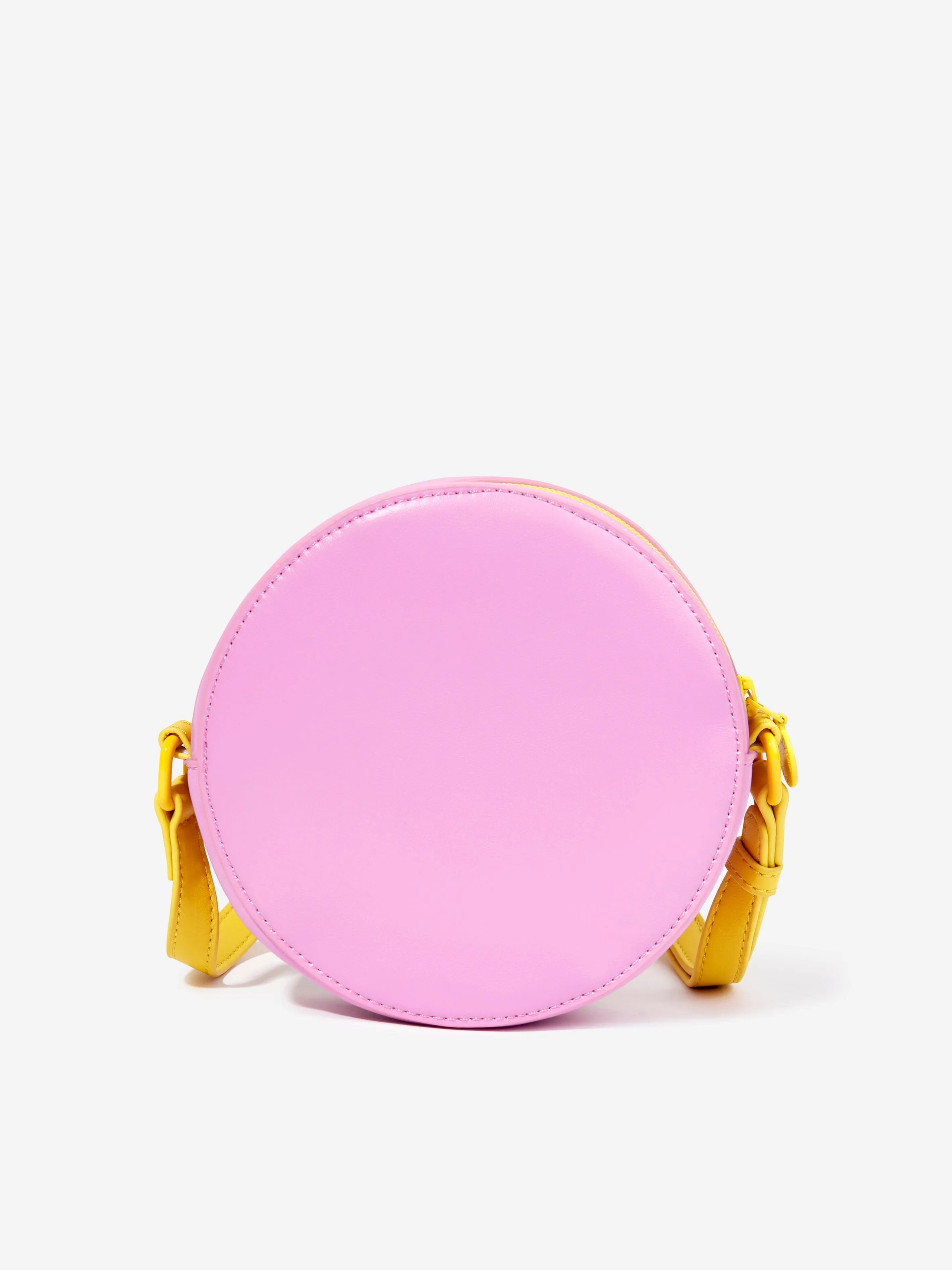 Stella McCartney Girls Round Heart Shoulder Bag in Pink