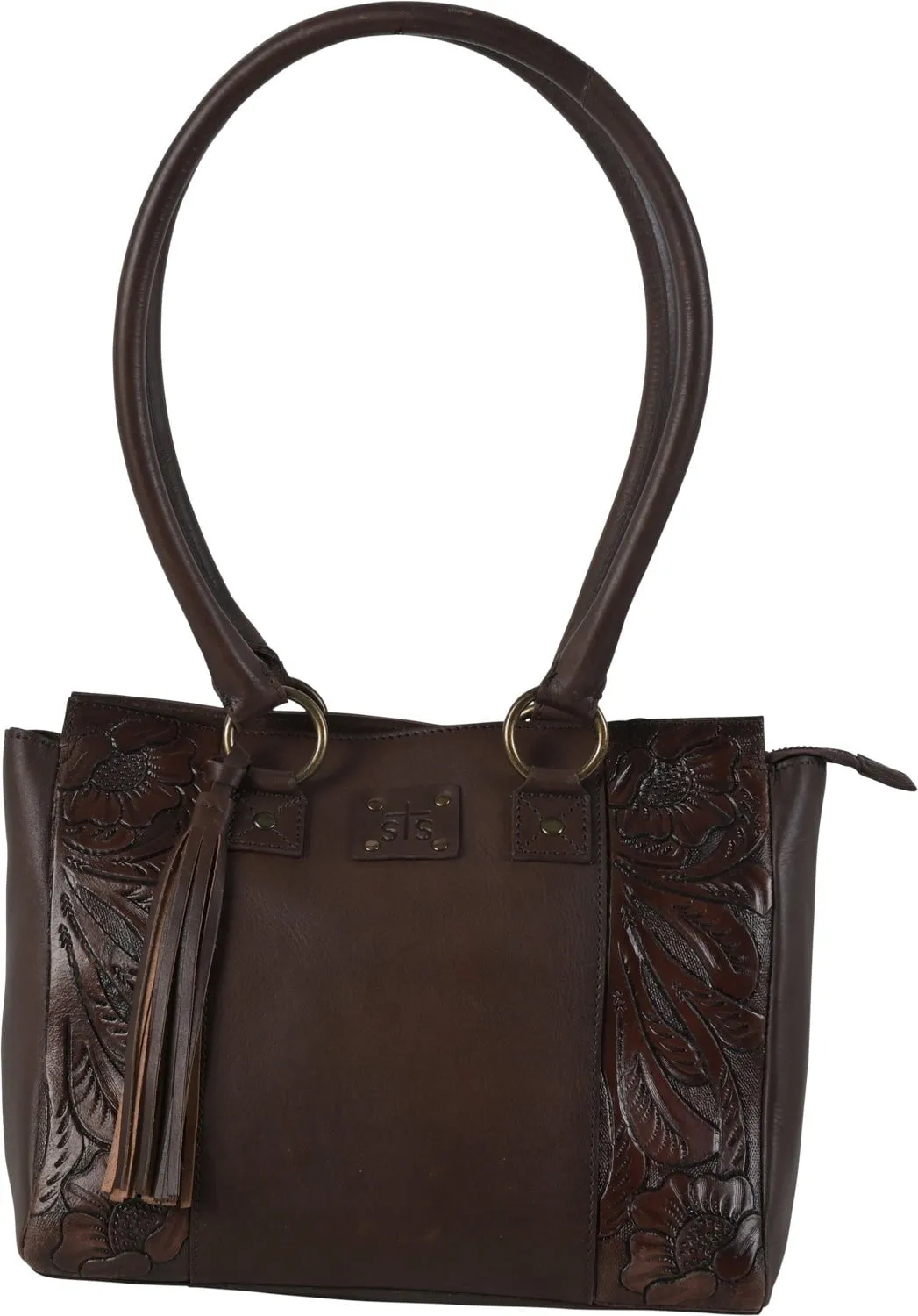 STS Ranchwear Womens Westward Dusty Lee Purse Chocolate Leather Handbag Bag