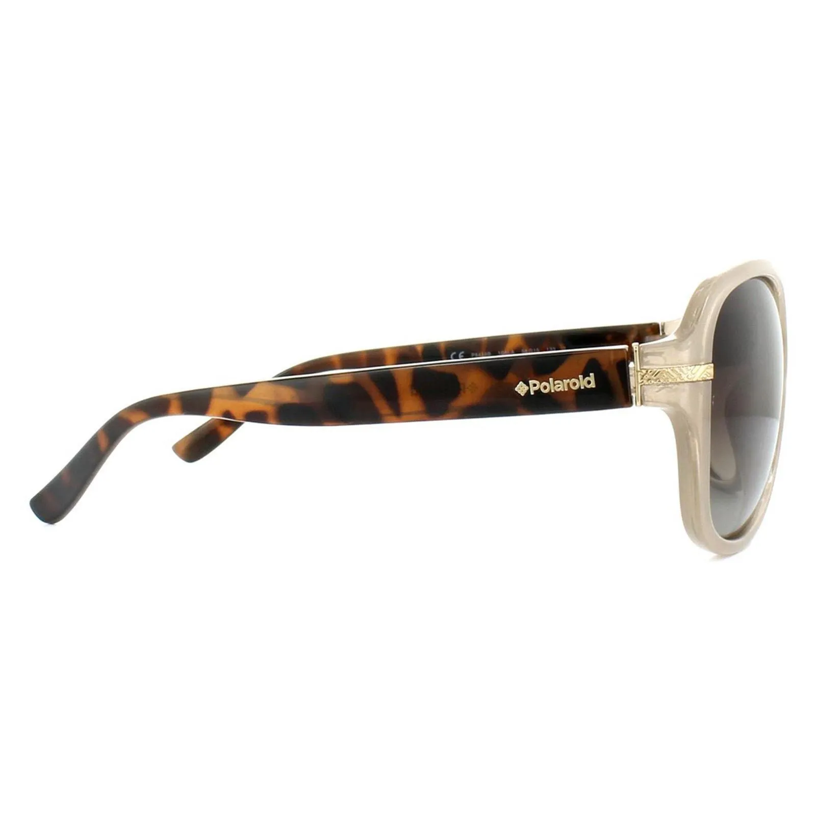 Sunglasses | Fashion Beige Havana Brown Gradient Polarized Sunglasses | Polaroid