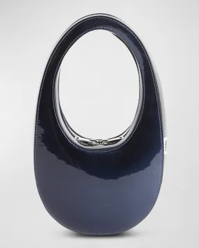 Swipe Mini Patent Leather Top-Handle Bag