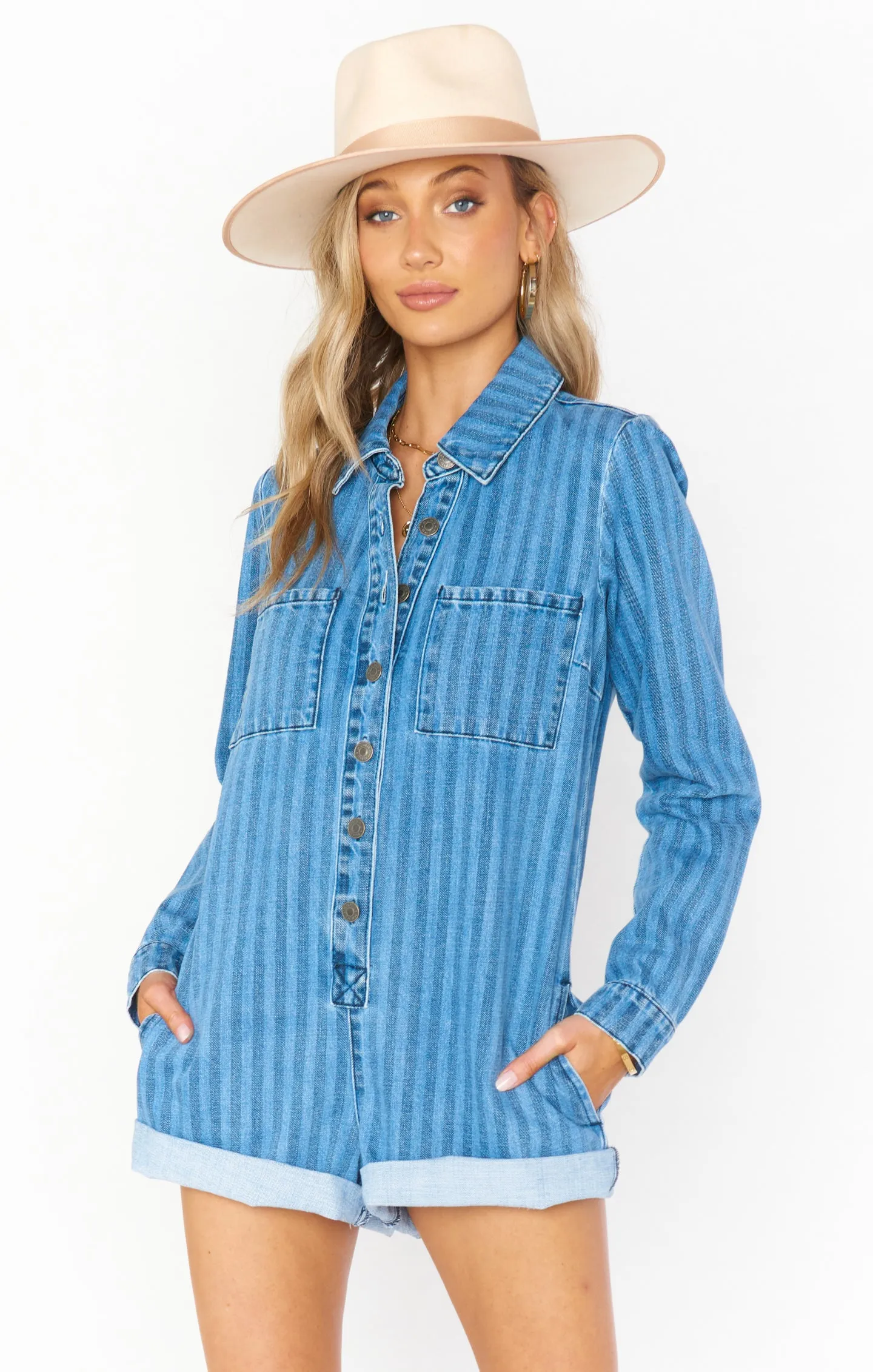 Tegan Jumper ~ Navy Indigo Stripe