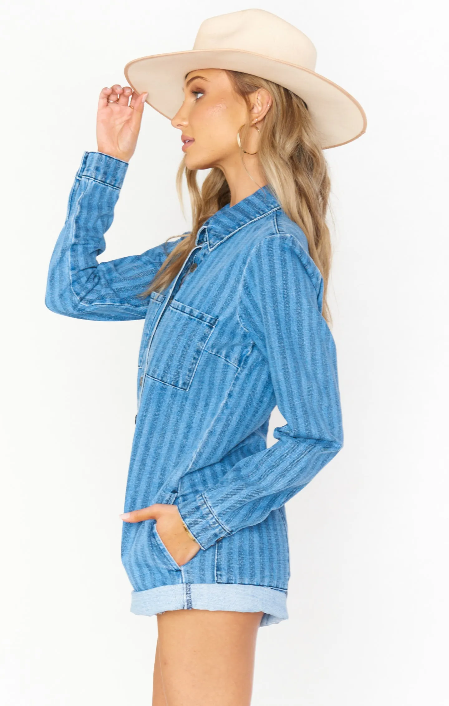 Tegan Jumper ~ Navy Indigo Stripe