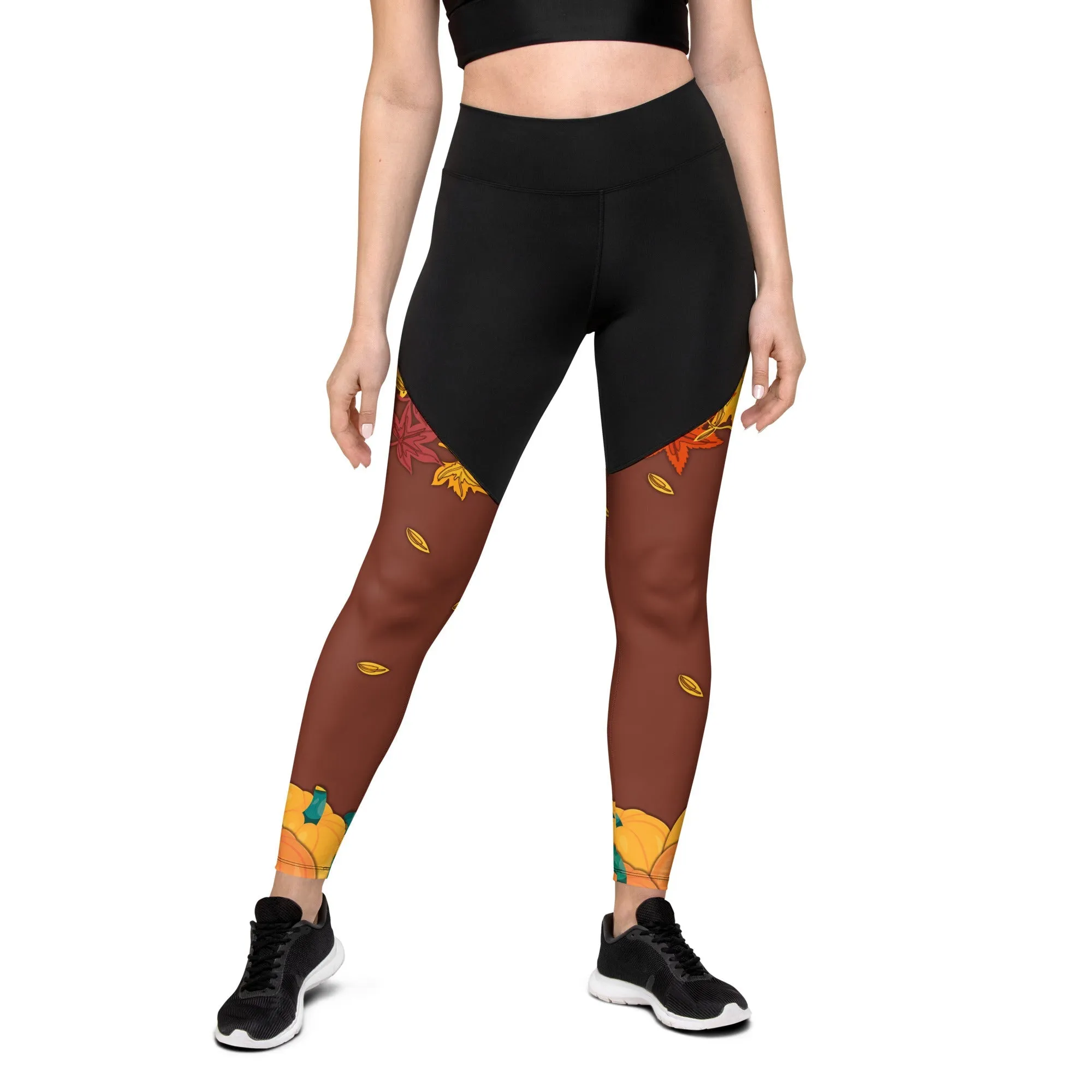 Thanksgiving Vibes Compression Leggings