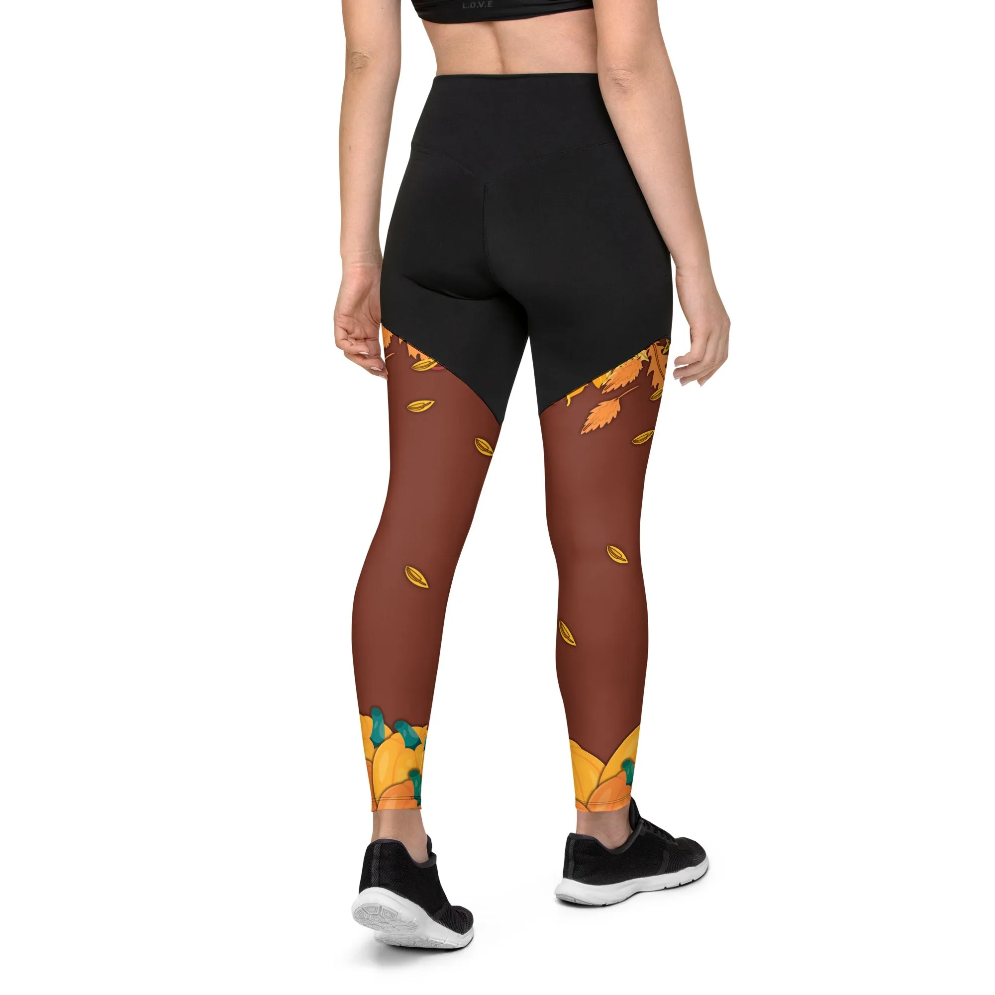 Thanksgiving Vibes Compression Leggings