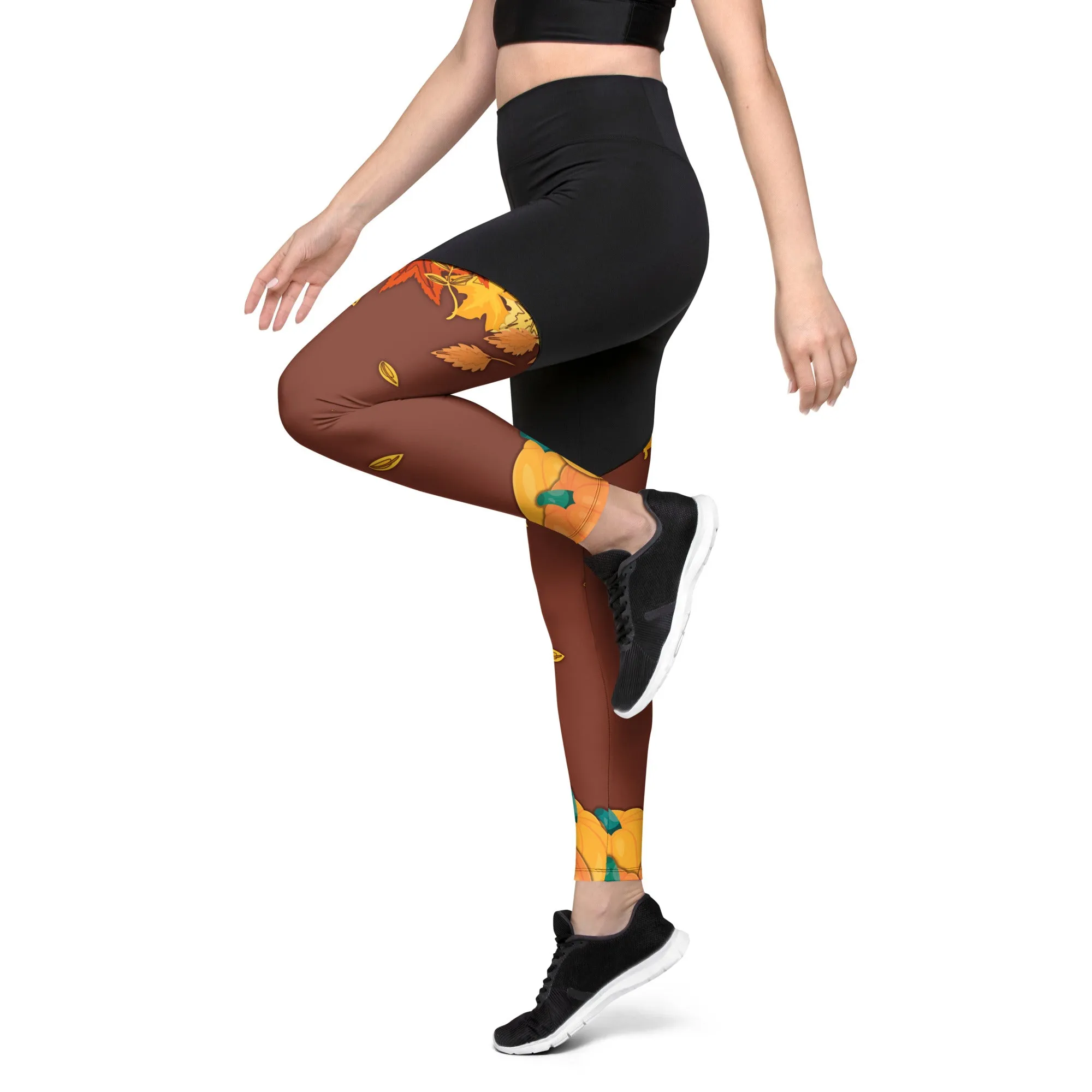 Thanksgiving Vibes Compression Leggings