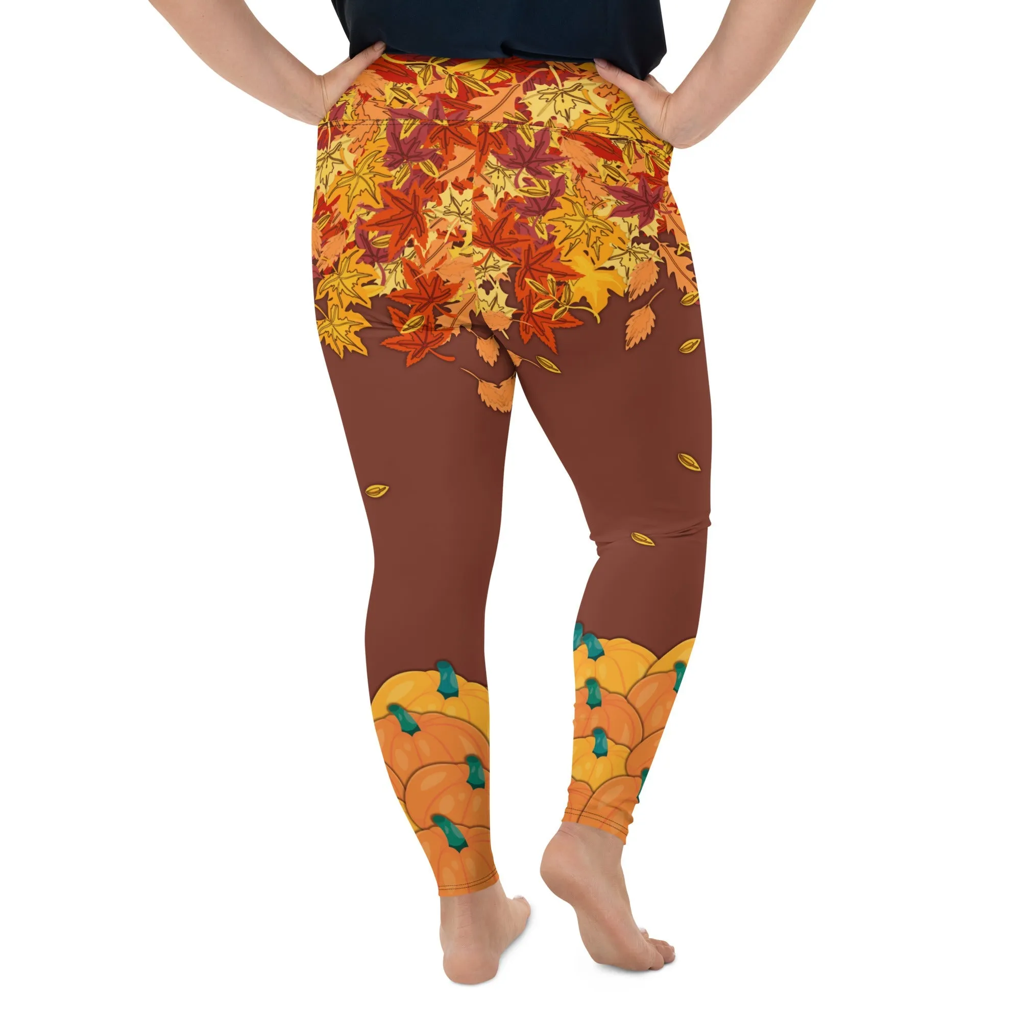 Thanksgiving Vibes Plus Size Leggings