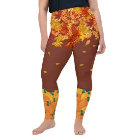 Thanksgiving Vibes Plus Size Leggings