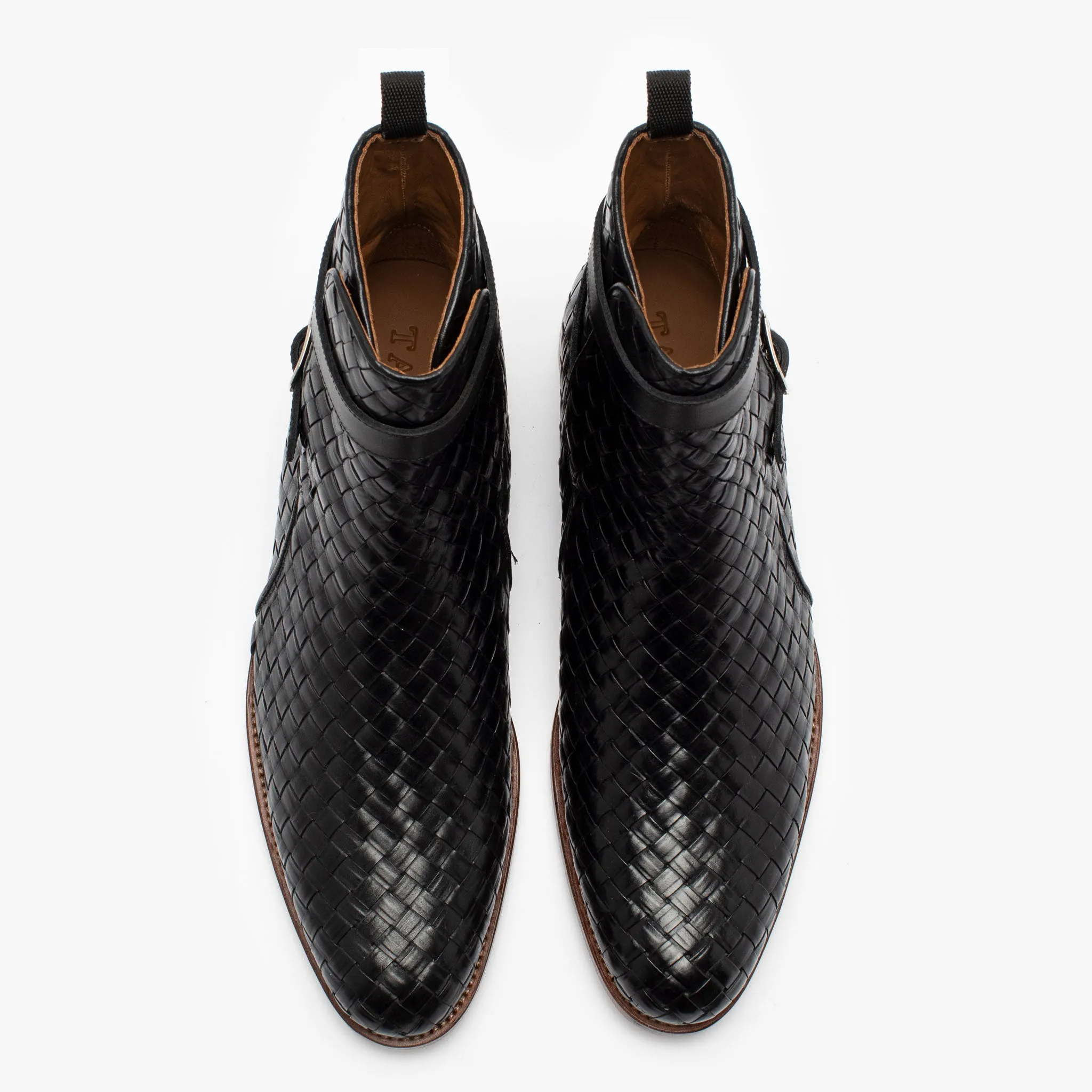 The Dylan Jodhpur Boot in Black Woven